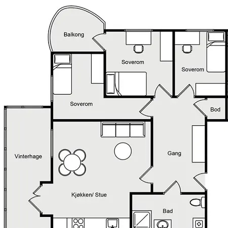 アパート 4 -rooms In